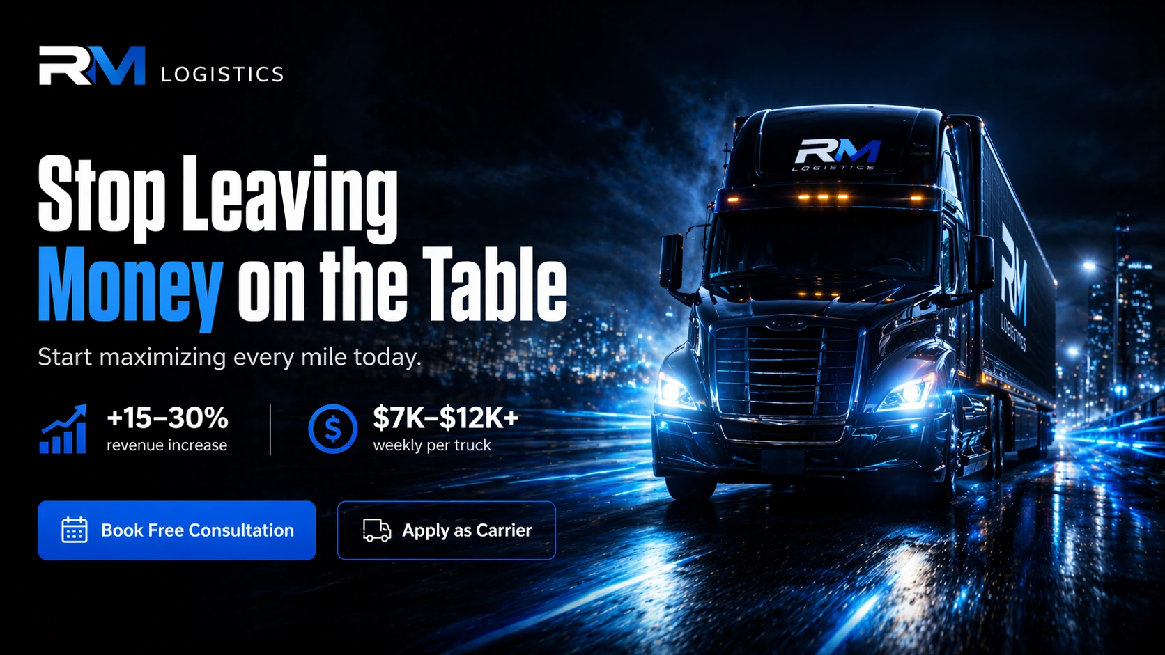 Maximize every mile with RM Logistics